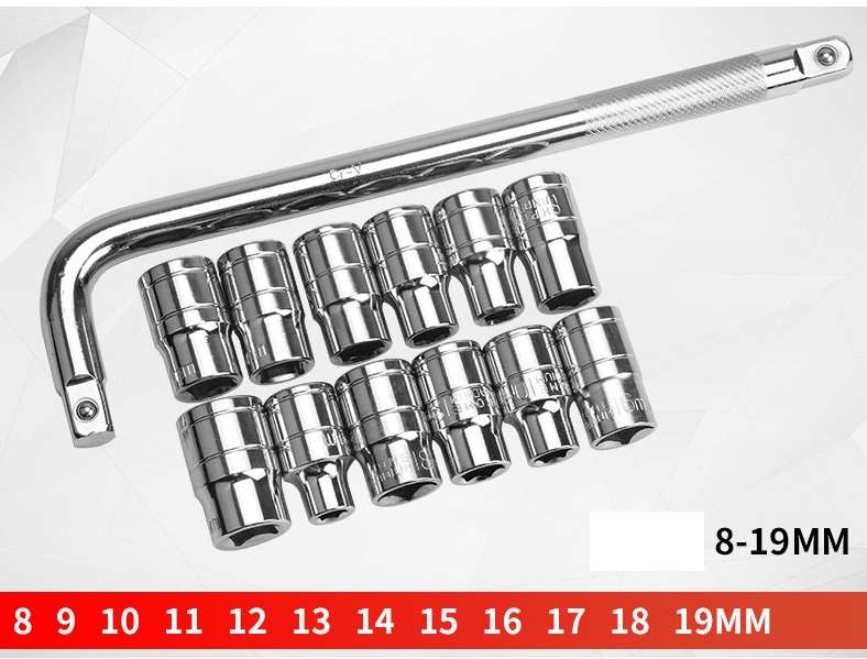 Bộ tô vít lục khẩu cờ lê chữ T 8-24mm chất lượng cao sửa chữa T-shaped Socket Wrench Repair Tool