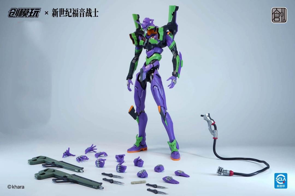 Mô hình lắp ráp Tron Creative Evangelion EVA-01 & 06 Metal Frame Alloy Movable