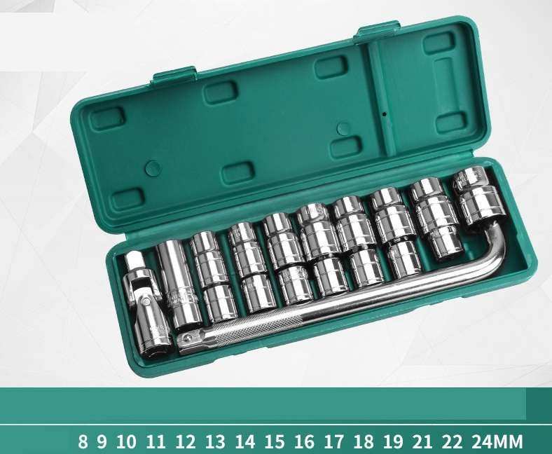Bộ tô vít lục khẩu cờ lê chữ T 8-24mm chất lượng cao sửa chữa T-shaped Socket Wrench Repair Tool