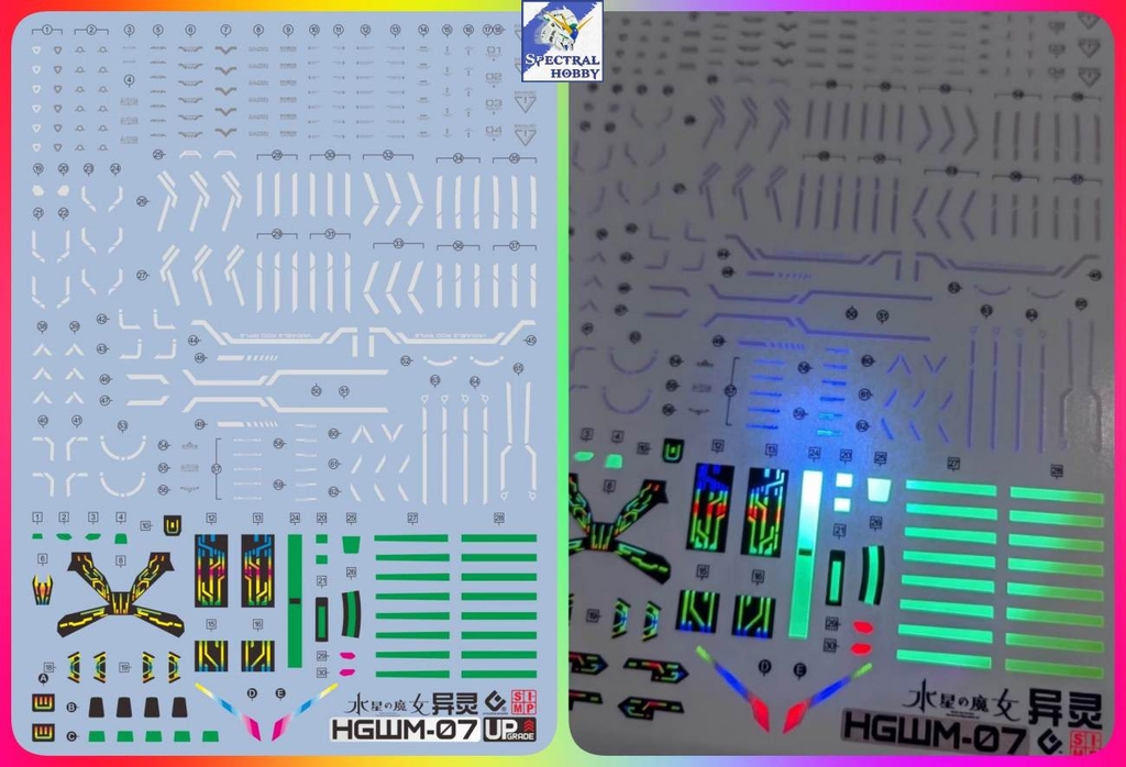 Decal nước dán mô hình CALIBARN MERCURY HG các loại Water sticker