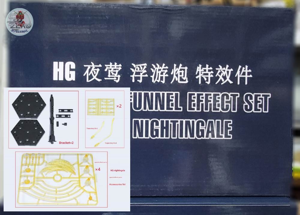 Phụ kiện Effect cho mô hình HG Nightingale, Penelope, Xi gundam