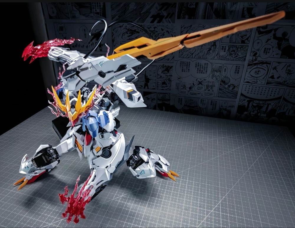Mô hình lắp ráp 1/100 Barbatos Lupus Rex metal frame Wolf model