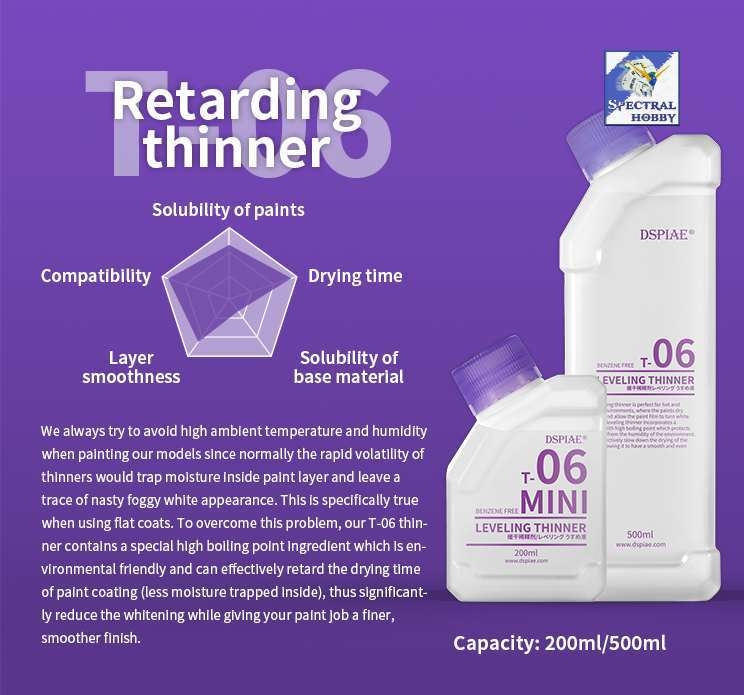 Dung môi thinner DSPIAE PRO pha sơn cao cấp lacquer paint color Cleaner Vệ sinh Remover tẩy sơn