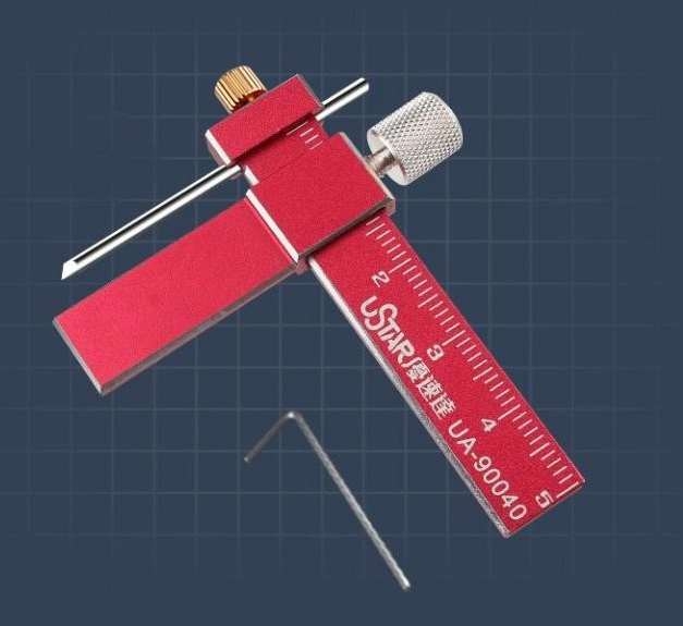 Kẻ line chisel khắc đều song song ustar UA90040 equidistant engraving parallel knife