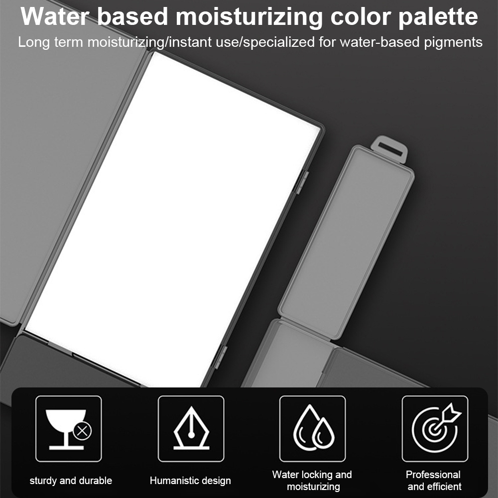 Khay sơn DSPIAE dưỡng ẩm vẽ cọ water based MP01 pigments moisturizing palette color paper paint tray