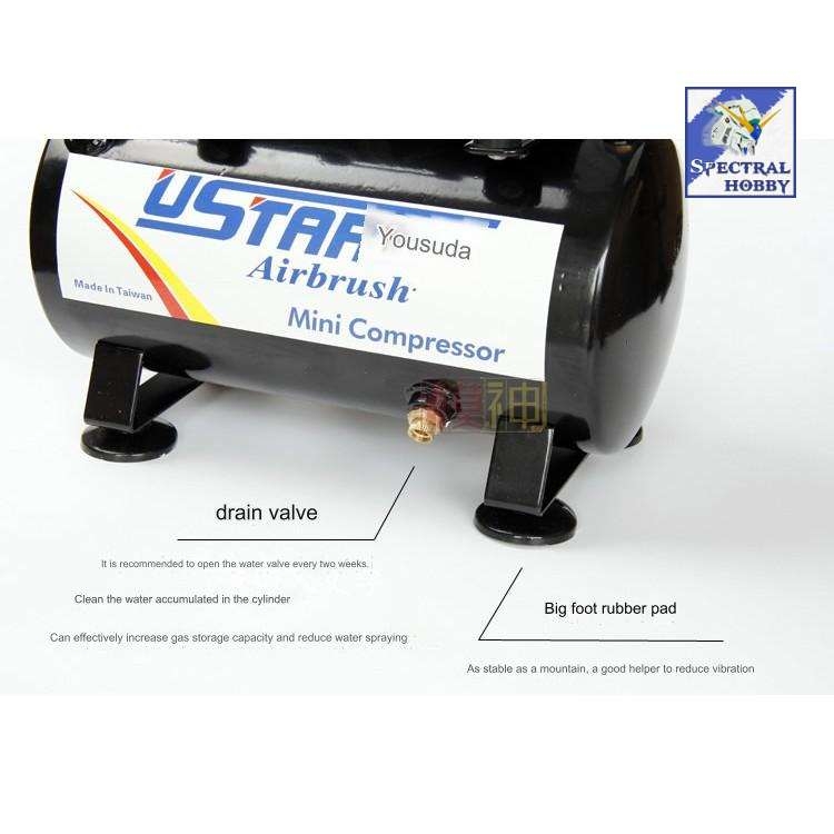 Máy nén khí máy sơn siêu êm Ustar 601G - Air Compressor Airbrush