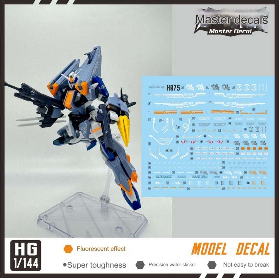 Decal nước dán mô hình Duel gundam MG HG các loại water sticker