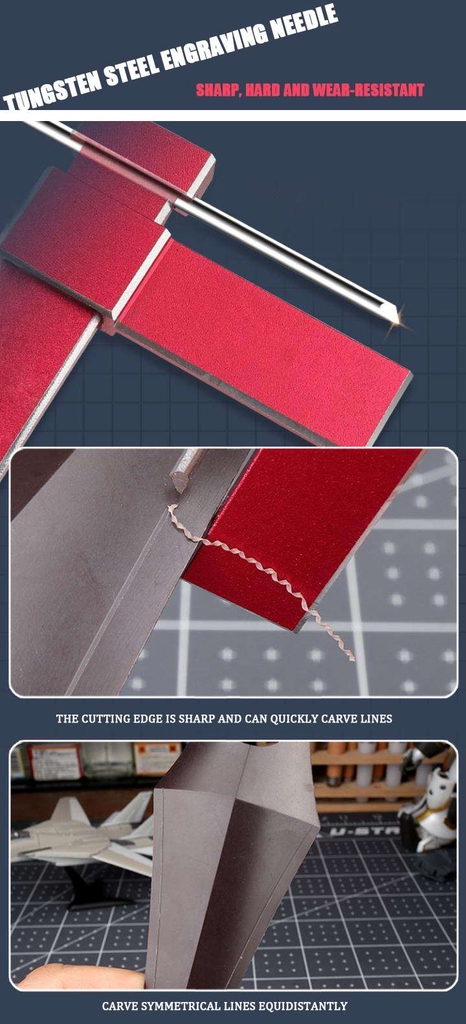 Kẻ line chisel khắc đều song song ustar UA90040 equidistant engraving parallel knife