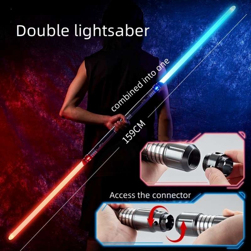 Kiếm ánh sáng Light Saber RGB 15-color Metal Sword Sound Effect Upgraded version Gravity Sensing