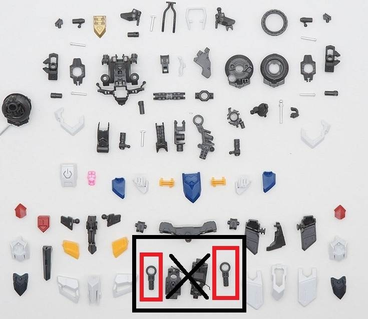 Phụ khiện Cặp Khớp háng (C6 x2) cho MG Barbatos - Vidar