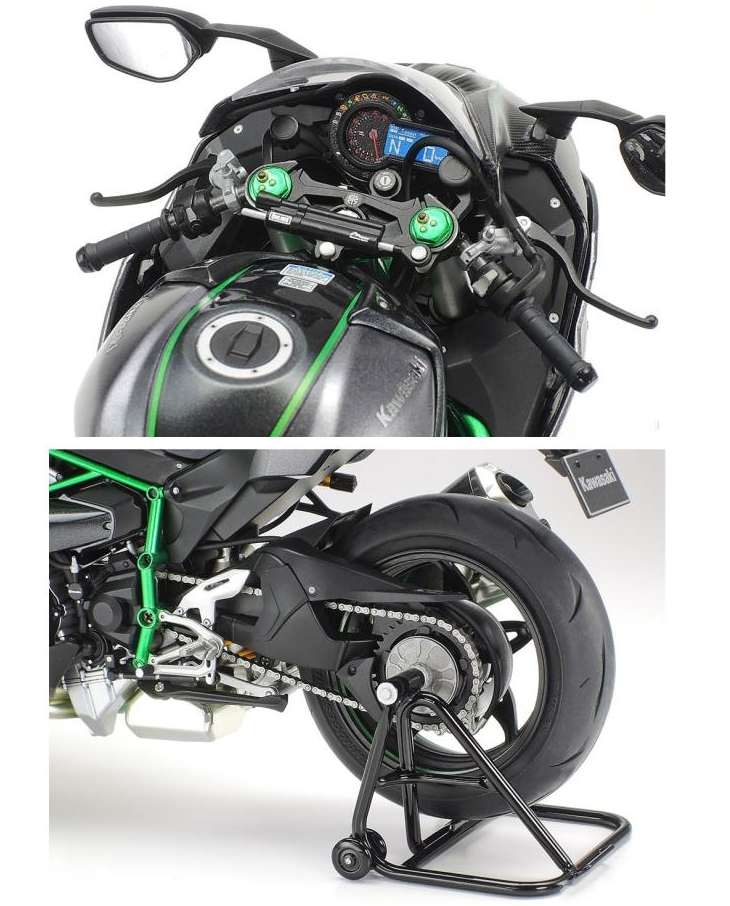 Mô hình lắp ráp Moto Tamiya 1/12 Kawasaki Ninja H2R Motorcycle Series No. 131