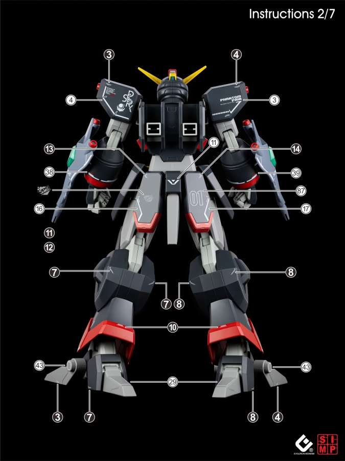 Decal nước dán mô hình Destroy gundam HG các loại water sticker