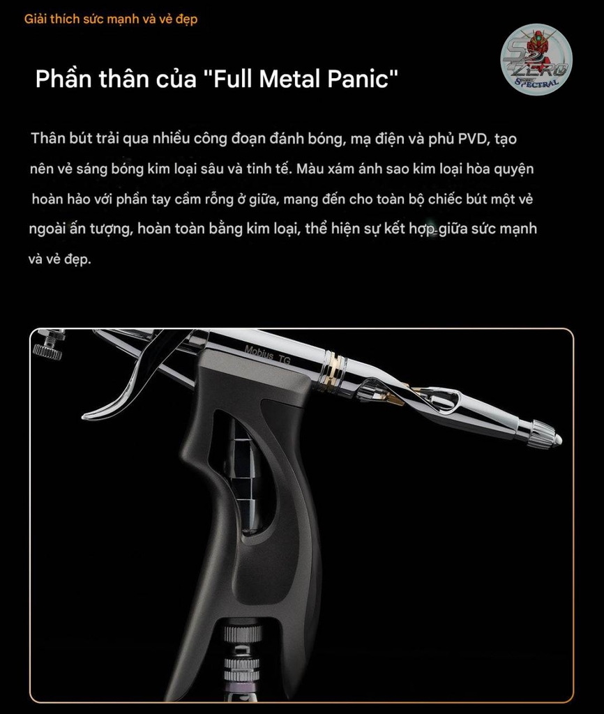 Bút sơn Mobius TG 0.5mm Gaahleri Airbrush Premium