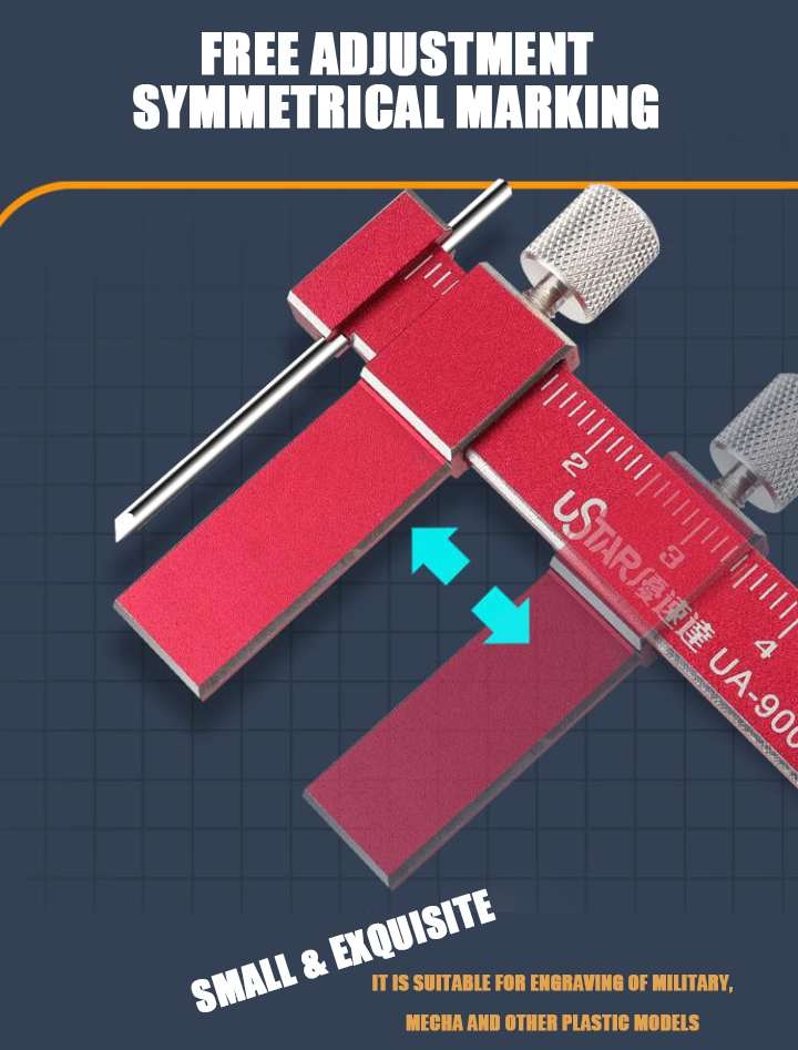 Kẻ line chisel khắc đều song song ustar UA90040 equidistant engraving parallel knife