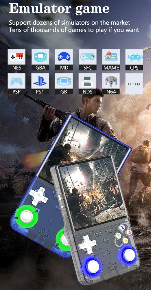 Máy chơi game R36 Ultra WIFI Retro Handheld Console 4.0 Inch Screen