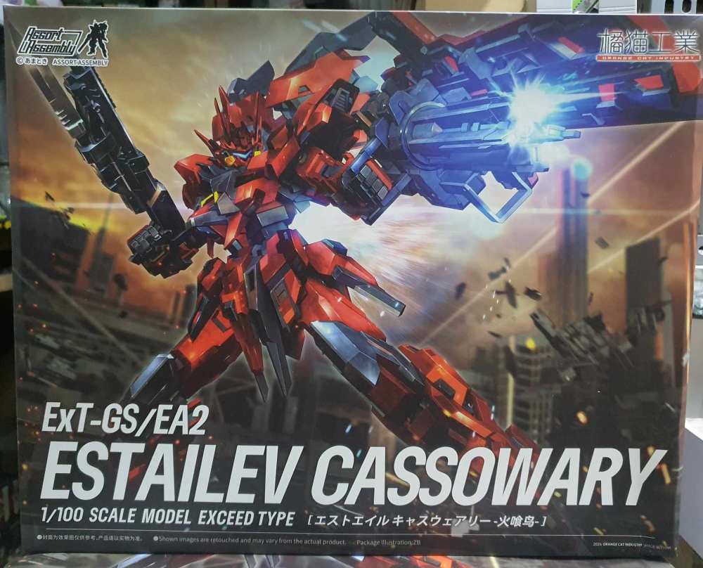 Mô hình lắp ráp Super Robot Heroes Ext-GS/EA2 Estailev Cassowary Orange Cat Industry