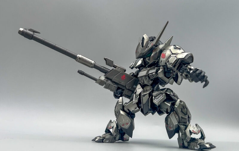 Mô hình lắp ráp MGSD GUNDAM BARBATOS Black Silver Coating G-08B GAOGAO model (Base+decal)