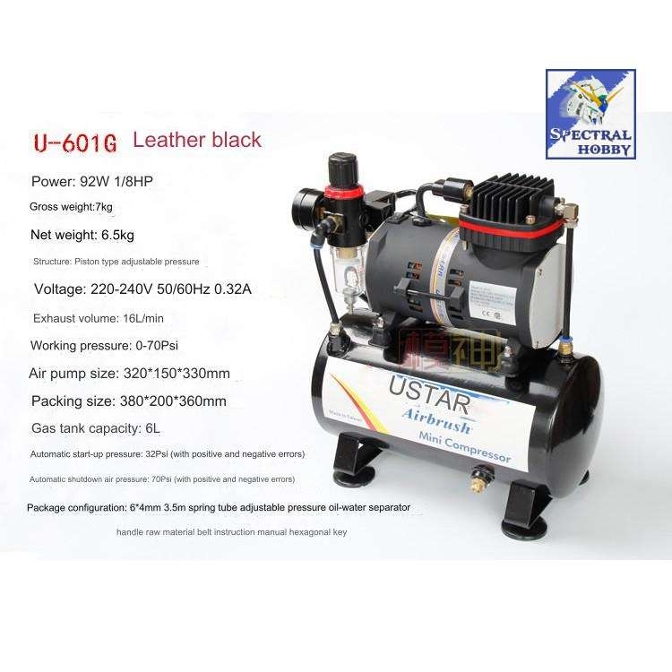 Máy nén khí máy sơn siêu êm Ustar 601G - Air Compressor Airbrush