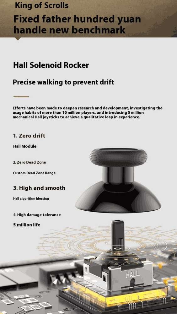 Tay game AOLION AL-NS2286H Wukong Great Sage Edition RGB Tri-Mode Gaming Controller with Dual Hall Effect Linear Trigger