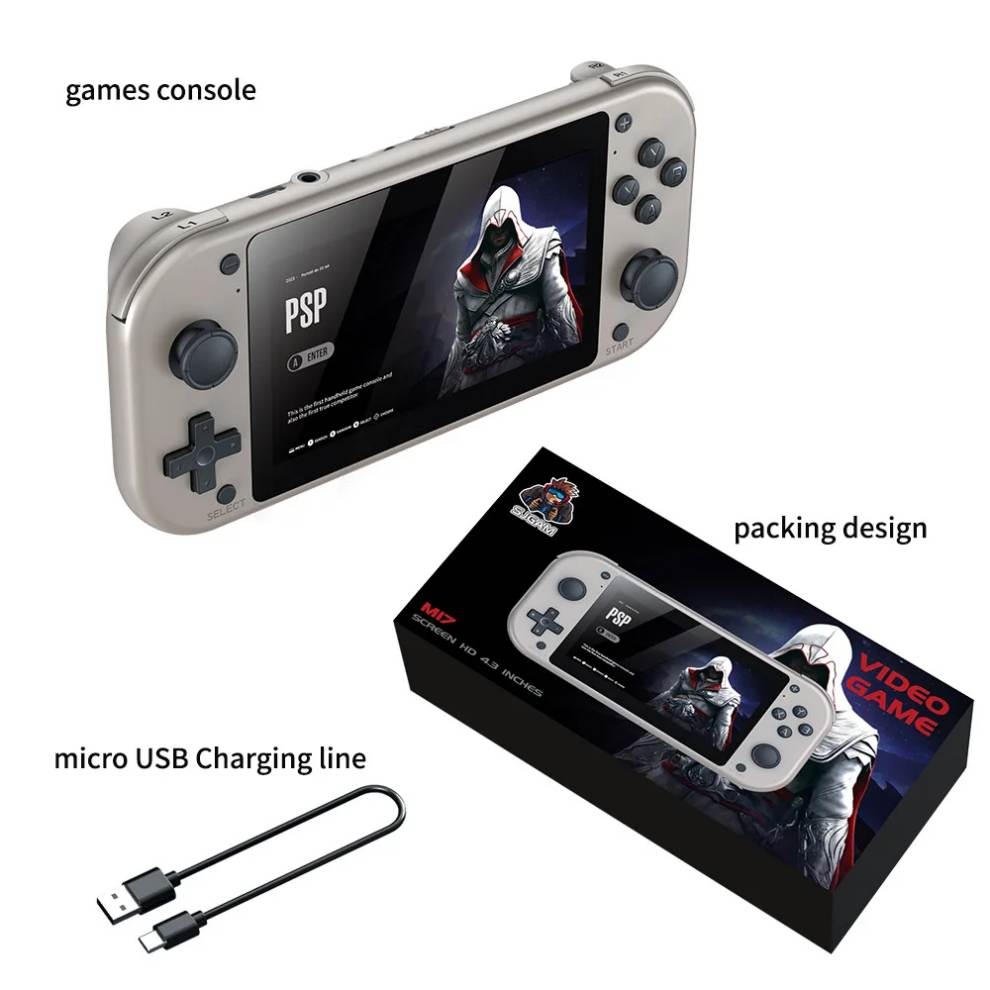 Máy chơi game M17 Retro Handheld Console 4.3 Inch HD Screen (+20000games)