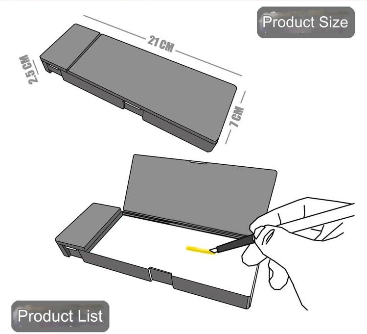 Dụng cụ sơn dưỡng ẩm vẽ cọ MS067 Water-based Paint Wet Plate Coloring Toning Moisturizing Box