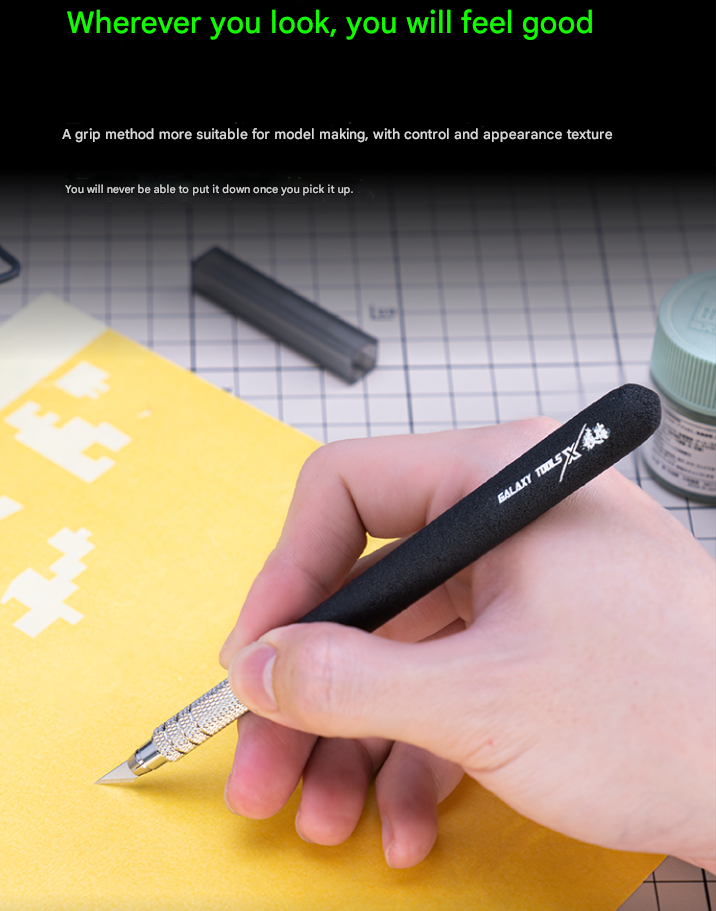 Dao kĩ thuật mô hình GALAXY lightweight wide mouth engraving pen knife metal