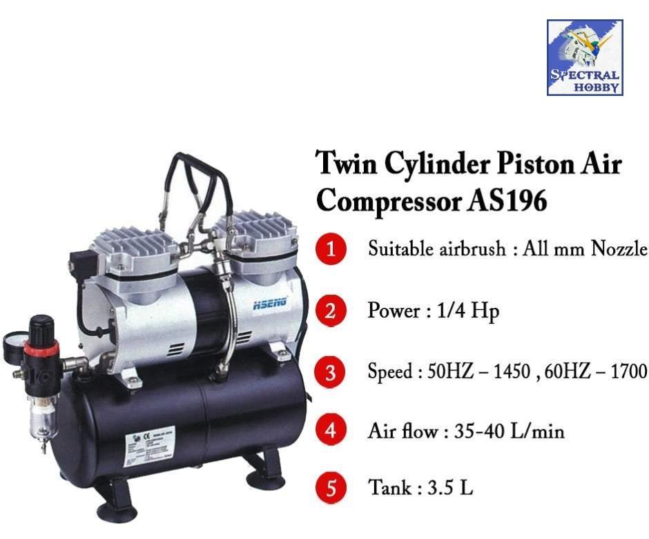 Máy nén khí AF186 Aircompressor Airbrush HY186 AS196 máy sơn mô hình