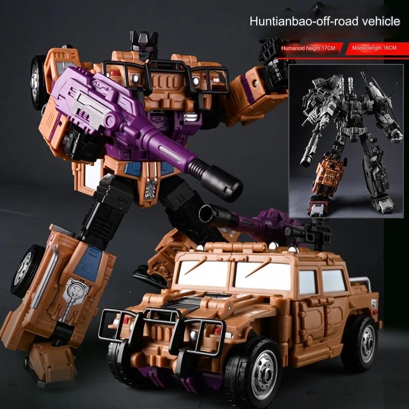 Mô hình Transformer Beast King DF02 Deformation Huntian Leopard Fusion 50cm 5in1 MMC Jinbao