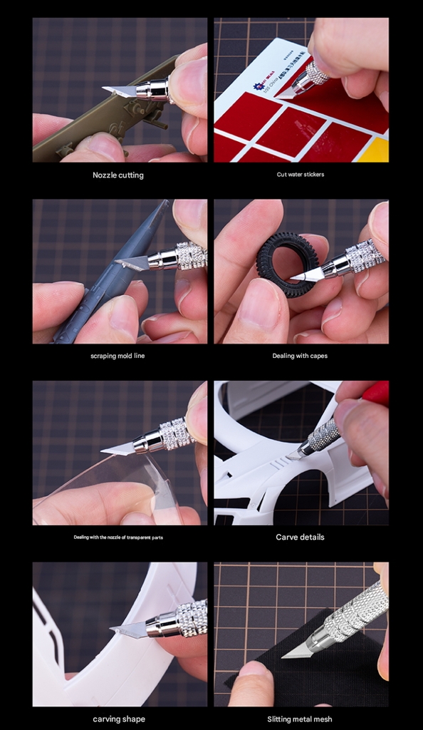 Dao kĩ thuật mô hình GALAXY lightweight wide mouth engraving pen knife metal