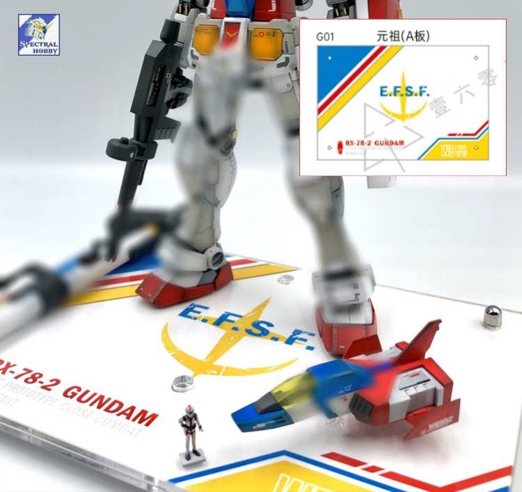 Đế giá đỡ action base MICA UC Gundam Rx-78-2 Unicorn Banshee Phenex NT01 Alex Nu Hinu rx93