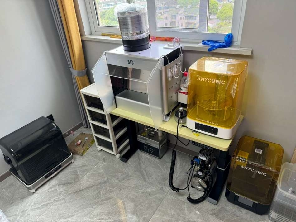 Hộp hút mùi sơn thác rèm nước MD VJ áp suất âm Negative pressure water curtain spray box MDEX01