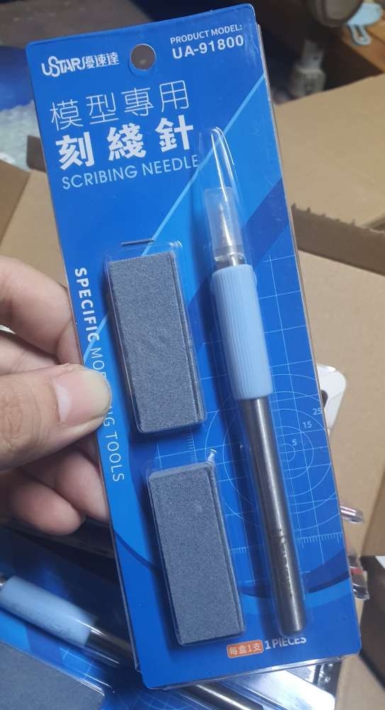 Bút khắc chi tiết tạo - kẻ - dặm lại line cơ bản USTAR UA91800 chisel SCRIBER detail engraving needle