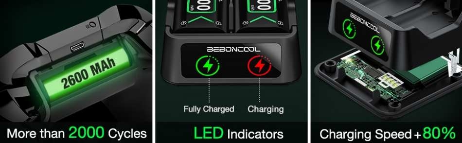 Pin sạc cho tay game Rechargeable Batteries Charger Xbox One S/X Wireless Controller