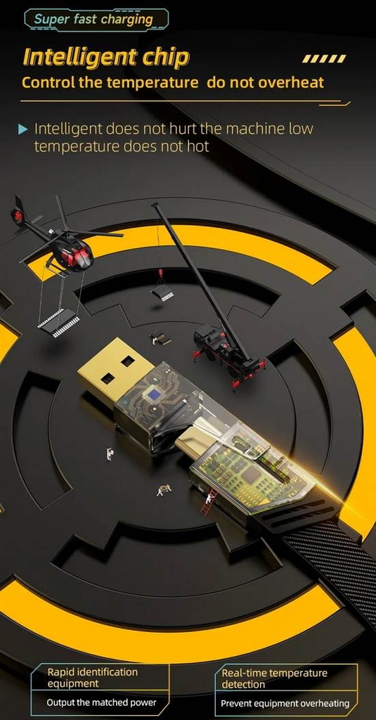 Dây sạc nhanh 4in1 Data Cable Multi-Functional Type-C Lightning PD 65W PD Fast Charging iPhone Android