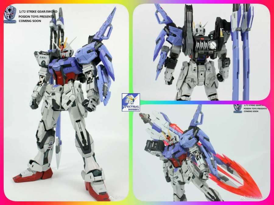 Mô hình MB Sword/Launcher pack cho Strike 1/72 Poisontoys Moshow (không kèm gundam)