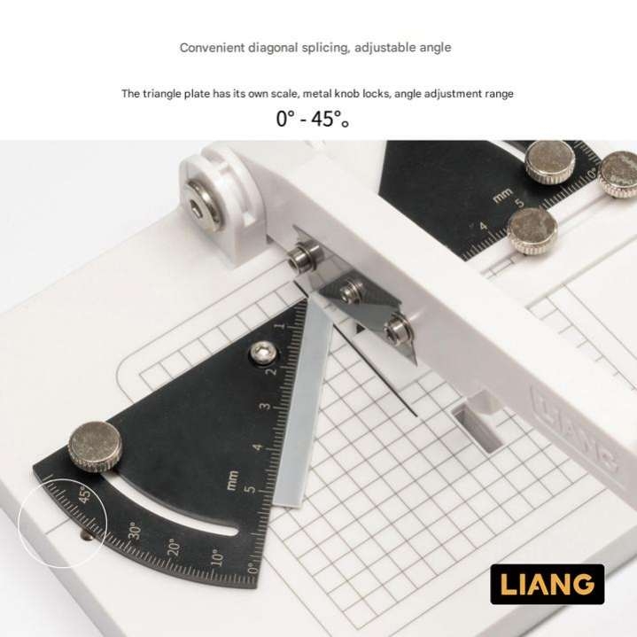 Bàn cắt plate cắt góc Angle Miter Cutter Labor-saving guillotine blade - LIANG