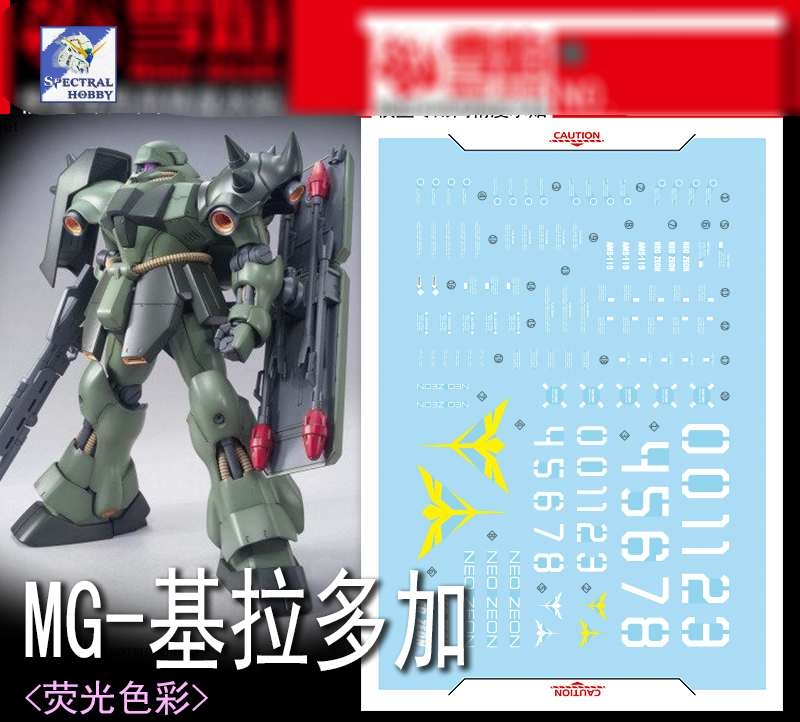 Decal nước dán mô hình MG HG Geara Doga AMS119 các loại - Water sticker