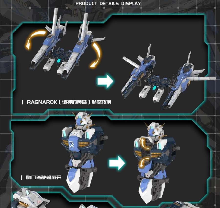 Mô hình lắp ráp MG 1/100 Asgard Star Field alloy metal frame NGEW-03-01 EDDAS