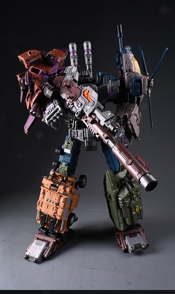 Mô hình Transformer Beast King DF02 Deformation Huntian Leopard Fusion 50cm 5in1 MMC Jinbao