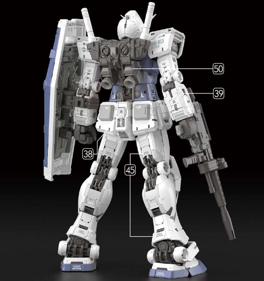 Decal nước dán mô hình RG RX-78-2 2.0 1/144 1/100 các loại Water sticker