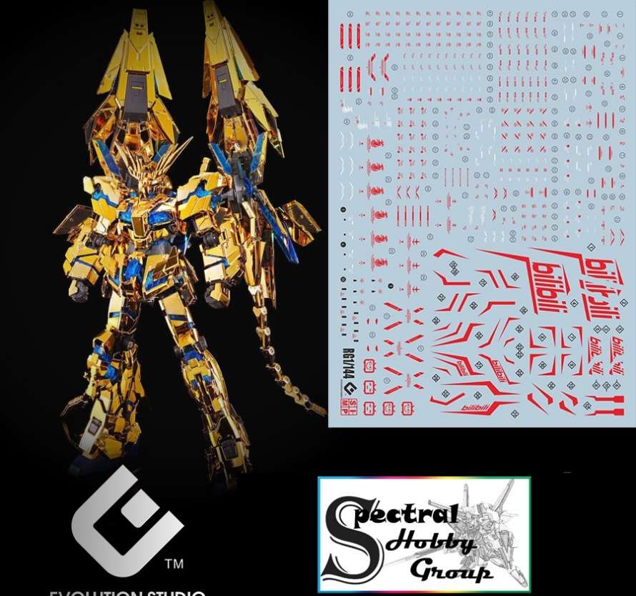 Decal nước dán mô hình MG HG RG Gundam Phenex 03 các loại Water sticker