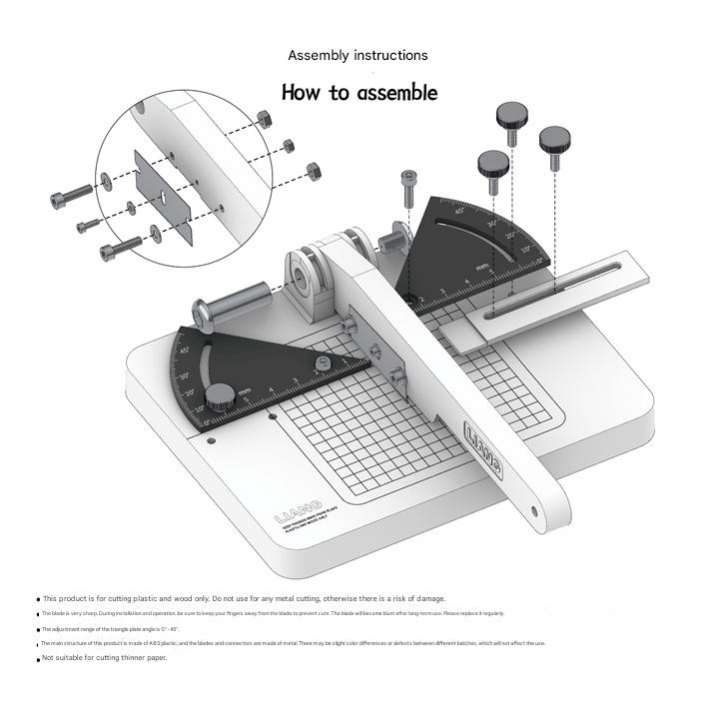 Bàn cắt plate cắt góc Angle Miter Cutter Labor-saving guillotine blade - LIANG
