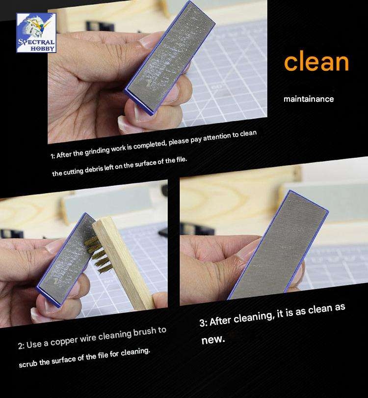 Dụng cụ USTAR nhám dũa mịn mô hình polishing file block coarse Extremely fine - Tool hobby