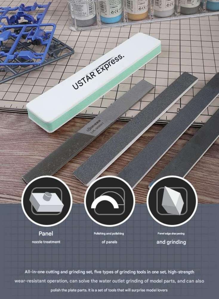 Bộ dụng cụ USTAR set mài nhám dũa siêu mịn UA90691 Metal sander hobby tools