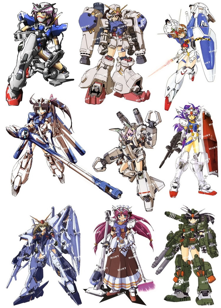 Decal lụa silk sticker F0322-03/04 gundam Cartoon Animation cho Laptop Mobile Phone vật dụng