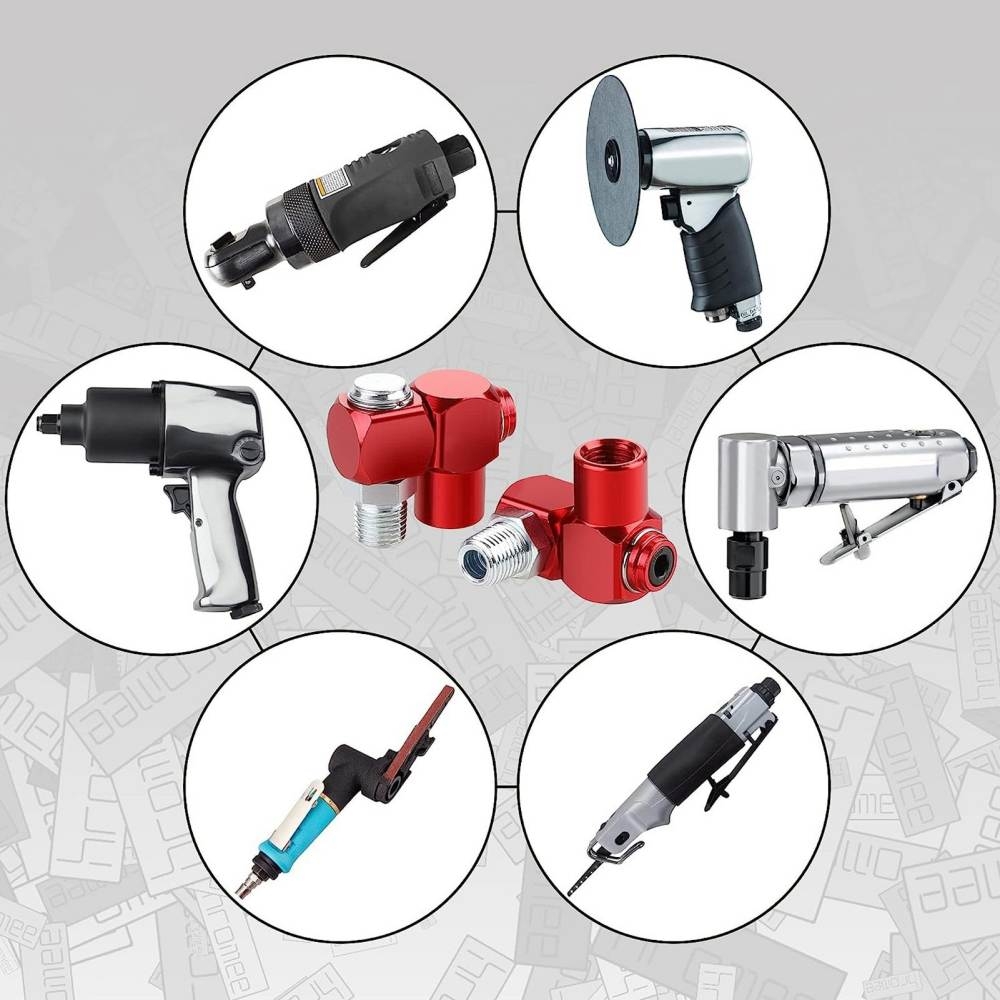 Đầu nối máy nén khí máy sơn G1/4 pneumatic rotary joint 360 universal joint quick compressor