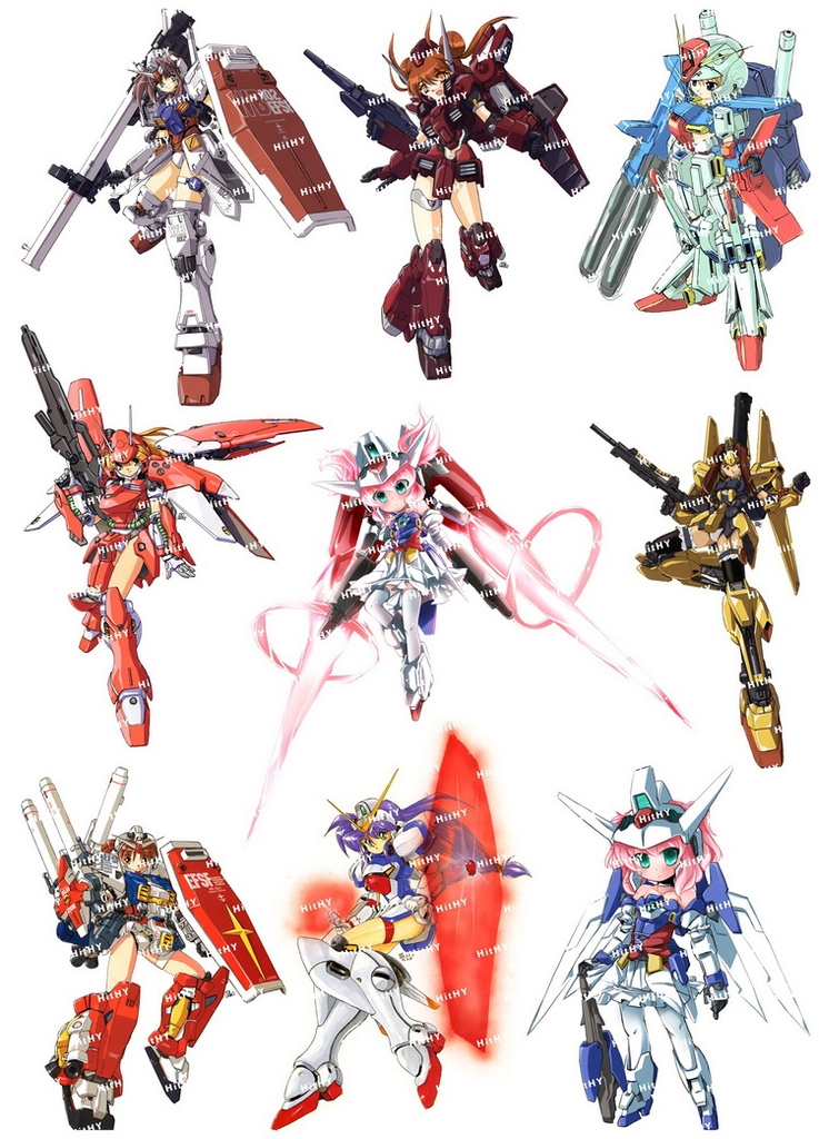 Decal lụa silk sticker F0322-03/04 gundam Cartoon Animation cho Laptop Mobile Phone vật dụng