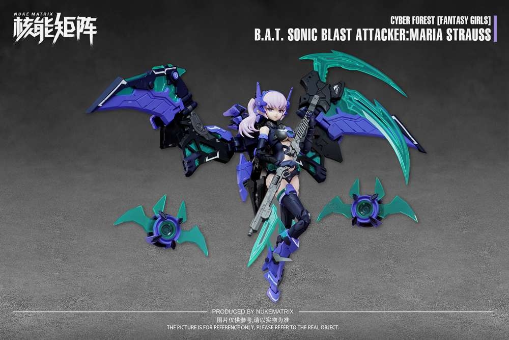 Mô hình lắp ráp Nuke Matrix CF07 CYBER FOREST BAT SONIC BLAST ATTACKER MARIA STRAUSS Fantasy Girls