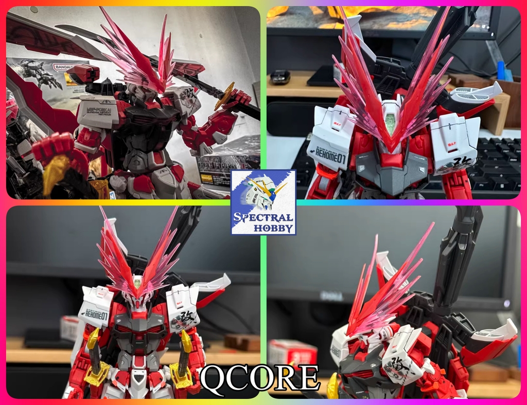 Phụ kiện mô hình Sừng PG MG RG HG Astray Red Blue Head V-fin Antenna Quantum Core