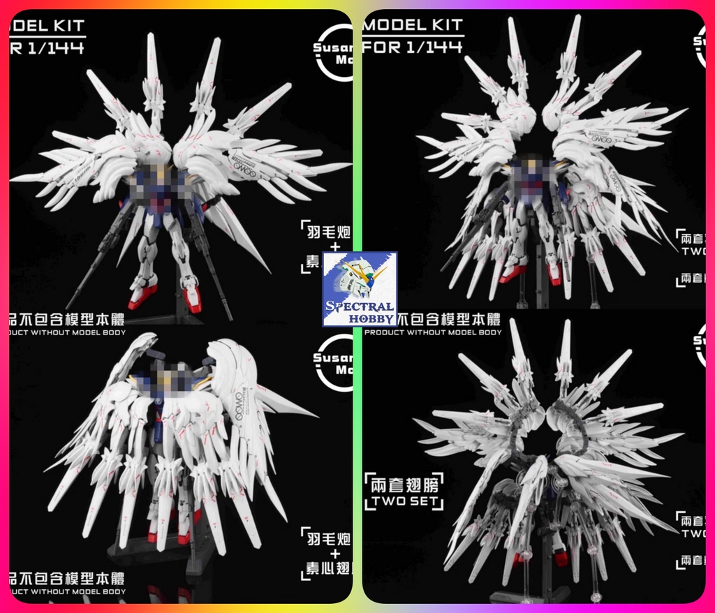 Phụ kiện Susan Cannon Snow White Flying Wing hầu hết cho Gundam SD RG HG HGBD R / Girl 1/12 các loại
